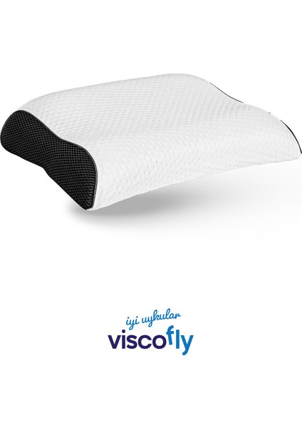 Visco Boyun Destekli Çift Yönlü Yastık - 54 cm * 40 cm * 12 cm * 10 cm