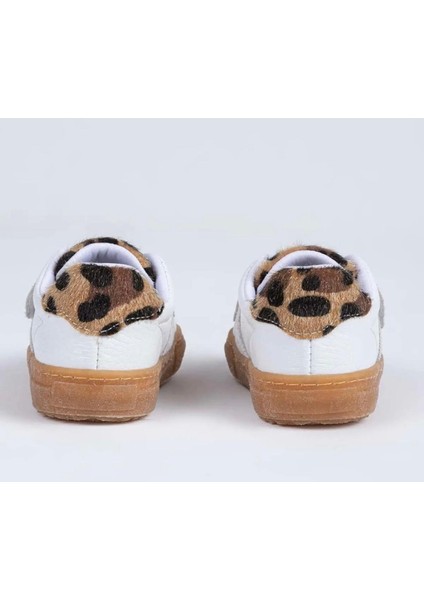 Leopar Desenli Bebek Sneaker