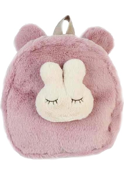 Dolphın Maskotlu Peluş Sırt Çantası Pudra