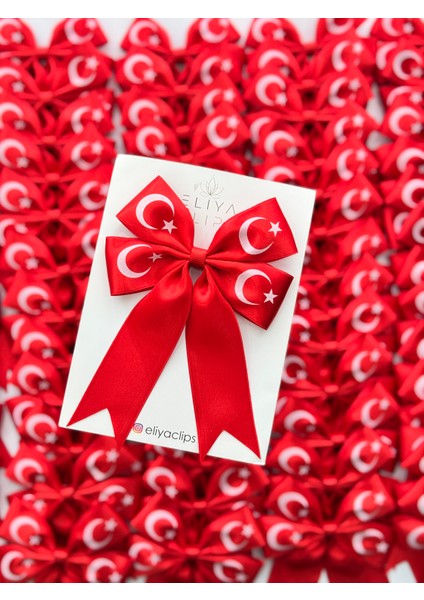 1 Adet Türk Bayrak Kırmızı Saten Kurdela Klips Toka 23 Nisan, 29 Ekim, 10 Kasım Toka fiyatları