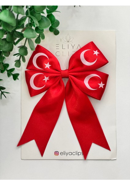 1 Adet Türk Bayrak Kırmızı Saten Kurdela Klips Toka 23 Nisan, 29 Ekim, 10 Kasım Toka modelleri