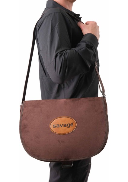 Fileli Yan Çanta - Savage - Outdoor Çanta - Kahve