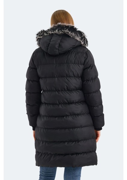 Garlic In Kadın Puffer Uzun Şişme Mont Siyah V1 fırsatları