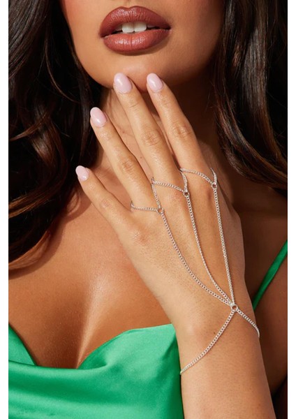 Funk Tam El Gümüş Rengi Şahmeran Bileklik fiyatları