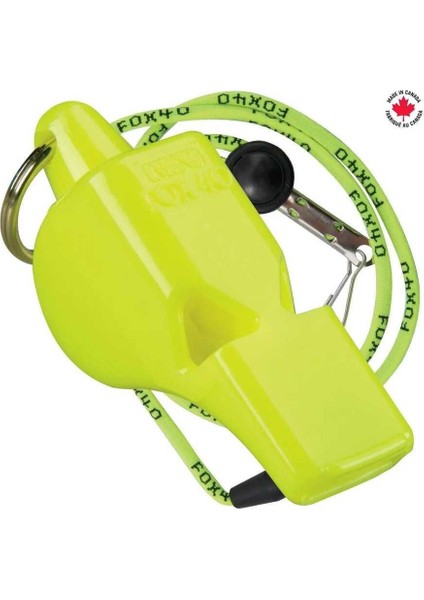 Fox 40 Mini Safety Neon Sari Ipli Düdük 9803-1308
