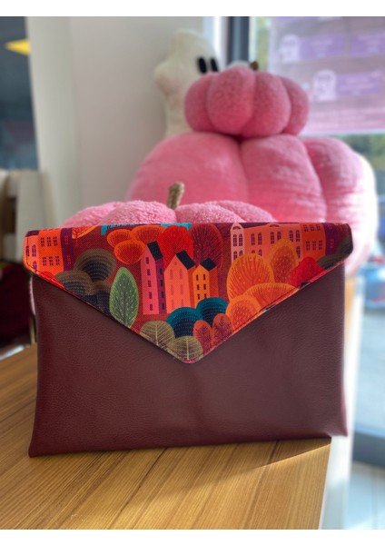 Talkıng Dreams Bordo Kuzey Avrupa Kapaklı Zarf Clutch