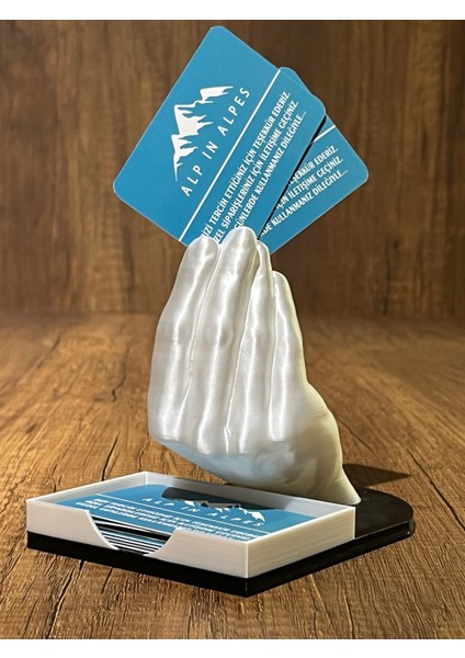 El Tasarımlı Kartvizit Standı