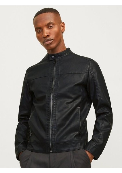 Jjwarner Erkek Pu Deri Mont Siyah 12182461 V3 modelleri