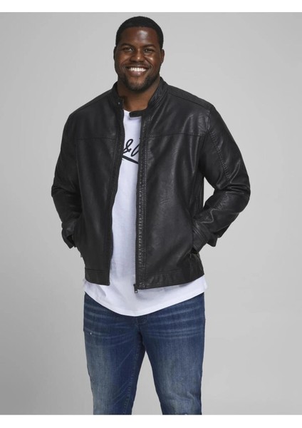 Jjwarner Erkek Pu Deri Mont Siyah 12182461 V9