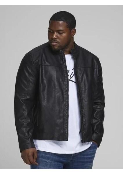 Jjwarner Erkek Pu Deri Mont Siyah 12182461 V9 modelleri