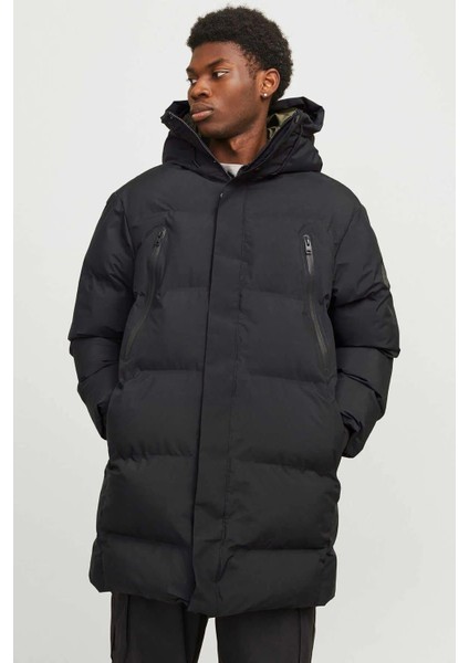 Jcoalpha Long Puffer Sn Şişme Erkek Mont Siyah 12260481 V1