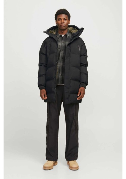 Jcoalpha Long Puffer Sn Şişme Erkek Mont Siyah 12260481 V1
