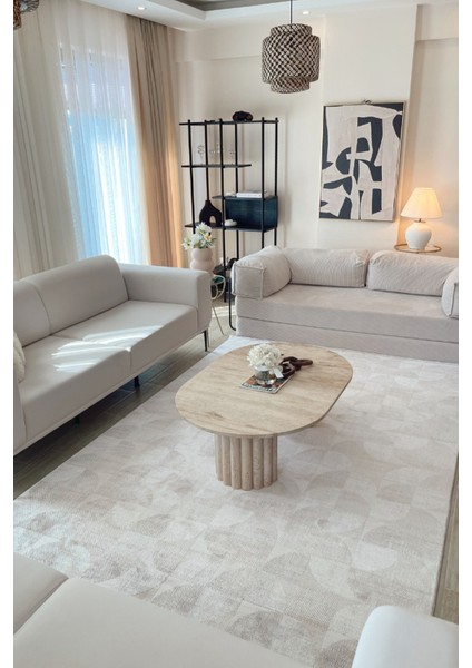 Truva 6622 Bej Salon Halısı
