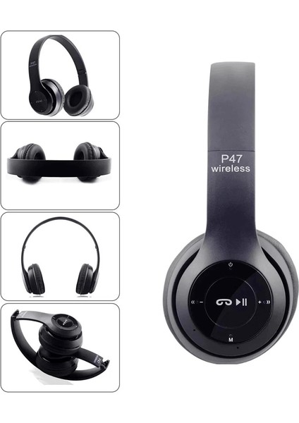 P47 Bluetooth Wireless Kulaklık Fm Radyo Extra Bass Fm Radyo Extra Bass fiyatları