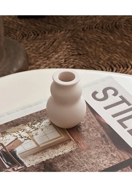 Dekoratif Mini 2'li Beton Vazo
