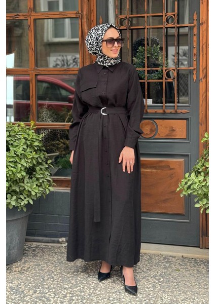 Nurcan Çetin Elbise 25207 Siyah