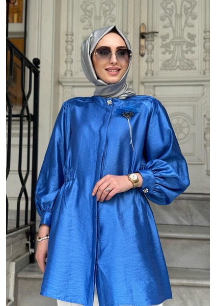 Tunik KA-B25-21045 Gök Mavi modelleri