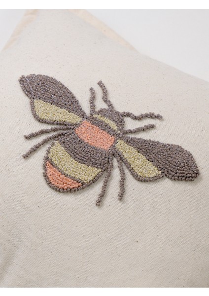 HONEY BEE - Simli Arı Figürlü Punch Kırlent Kılıfı modelleri