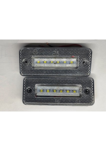 4 Adet LED Parmak Lamba 6 Ledli Beyaz Kamyon Dorse Yan Lamba 12V 24V