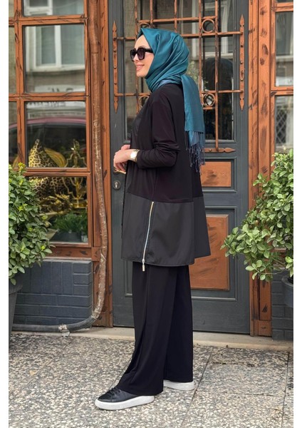 Nurcan Çetin Pantolonlu Takım 25419 Siyah