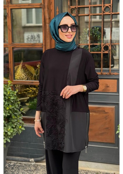 Nurcan Çetin Pantolonlu Takım 25419 Siyah