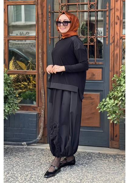 Nurcan Çetin Etekli Takım 25414 Siyah