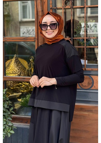 Nurcan Çetin Etekli Takım 25414 Siyah