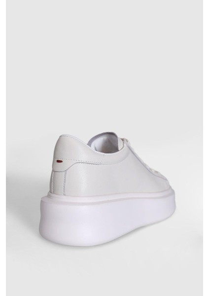 Gage Beyaz Deri Erkek Sneaker Ayakkabı 111230205-V3