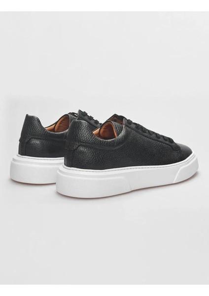 Oregon Shoes Makras 777 Tommy Siyah Beyaz Deri Erkek Sneaker Casual Ayakkabı V1 fırsatları