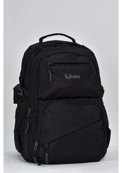 Unisex Çok Gözlü Günlük Seyahat Okul Sırt Çantası Siyah 51538 fiyatları