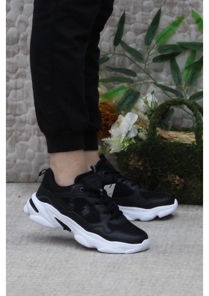 Bob Siyah Kadın Sneaker Spor Ayakkabı V15