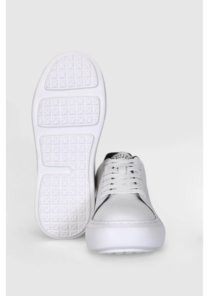 Amy Beyaz Deri Kadın Sneaker Ayakkabı 121230016 V2