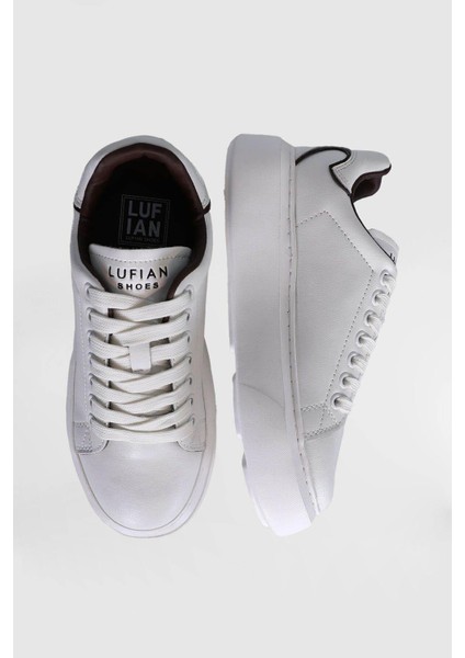 Amy Beyaz Deri Kadın Sneaker Ayakkabı 121230016 V2