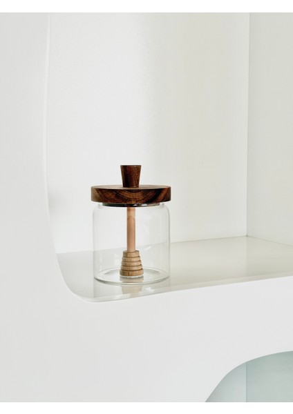 Akasya Vakum Kapaklı Cam Bal Kavanozu