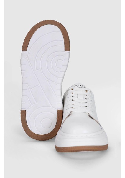 Adel Beyaz Deri Kadın Sneaker Ayakkabı 121230017 V2 fırsatları