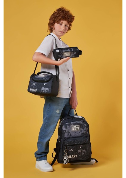 Siyah Galaxy Desenli 3’lü Okul Çanta Seti SET0123644 fiyatları