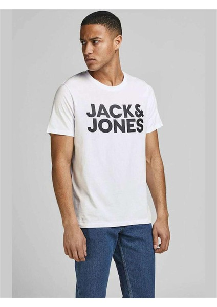 Corplogo Büyük Logo Erkek Tshirt 12151955 White Slim Large V4