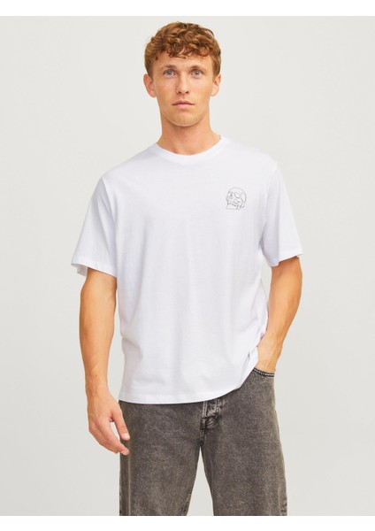 Jorlamın Skull Logo Sırt Baskılı White Erkek Tshirt 12272692 V1