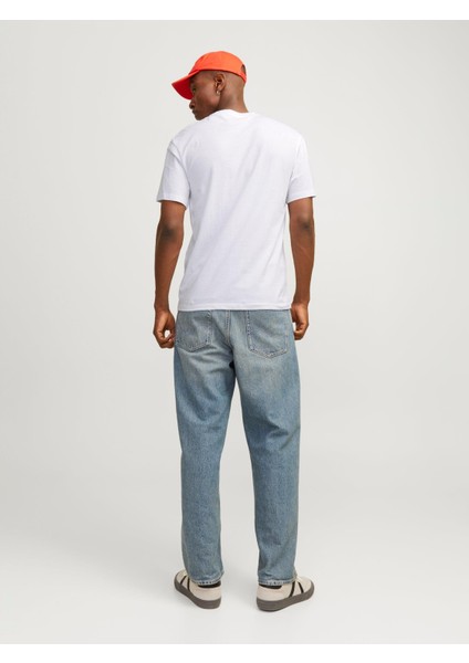 JJECALEB VARSITY 0 Yaka White Erkek Tişört 12257579 modelleri