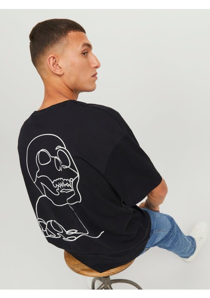 Jorlamın Skull Logo Sırt Baskılı Black Erkek Tshirt 12272692 V1 fırsatları