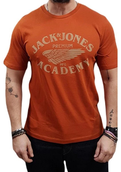 Jprblufreddy Bisiklet Yaka Kahverengi Erkek Tshirt 12276650 V3