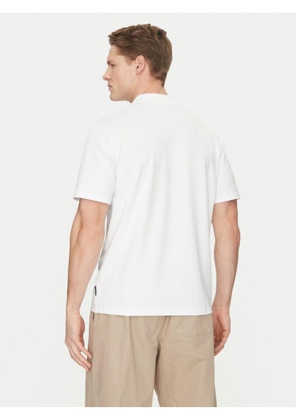 Jcofusıon Pıque Polo Yaka Beyaz Erkek Tshirt 12273127 V1 fırsatları