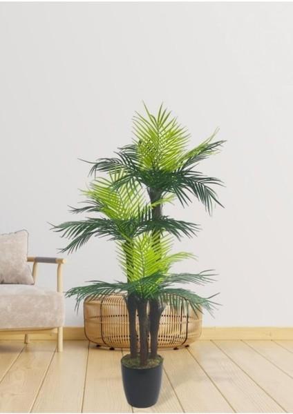 Yapay Palmiye 130 cm 3 Katlı – Bambu Gövdeli, Gerçekçi Yapraklı, Iç ve Dış Mekana Uygun modelleri