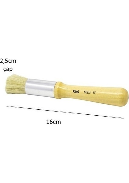 Maxi Stencil Fırça No:8 Bulutlama Çimen Doğa Fırçası