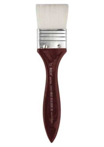 3500 Serisi No:1,5 Beyaz Yumuşak Bordo Saplı Zemin Fırçası