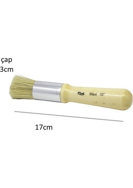 Maxi Stencil Fırça No:10 Bulutlama Çimen Doğa Fırçası