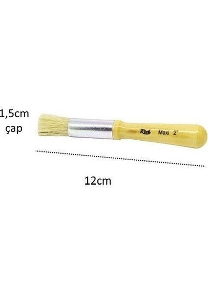 Maxi Stencil Fırça No:2 Bulutlama Çimen Doğa Fırçası