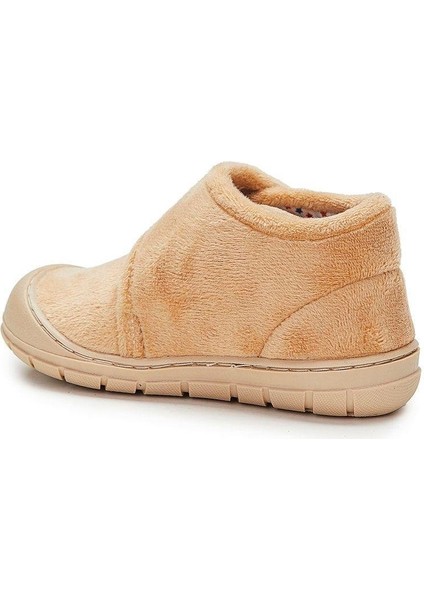 959.P19K.446-15 Color Cırtlı Bej Bebek Kreş Ilk Adım Panduf Ayakkabı V2 modelleri