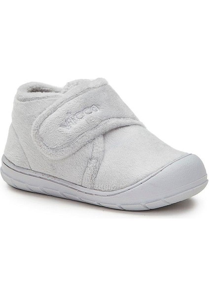 959.B19K.446-18 Color Cırtlı Gri Bebek Kreş Ilk Adım Panduf Ayakkabı V1