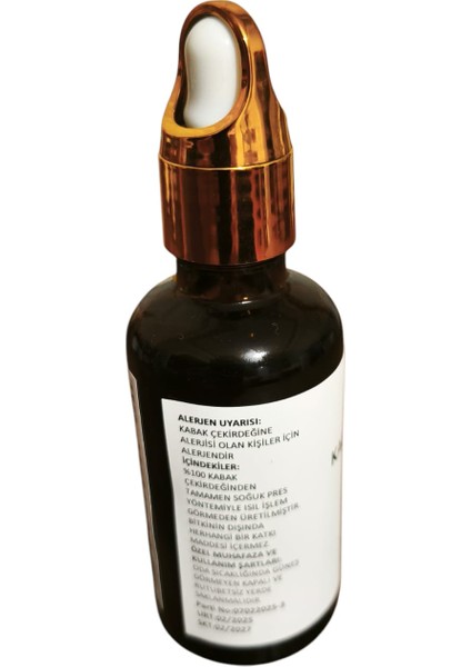 Doğal Soğuk Sıkım Kabak Çekirdeği Yağı Lezzetseli Yöresel (50 ml)